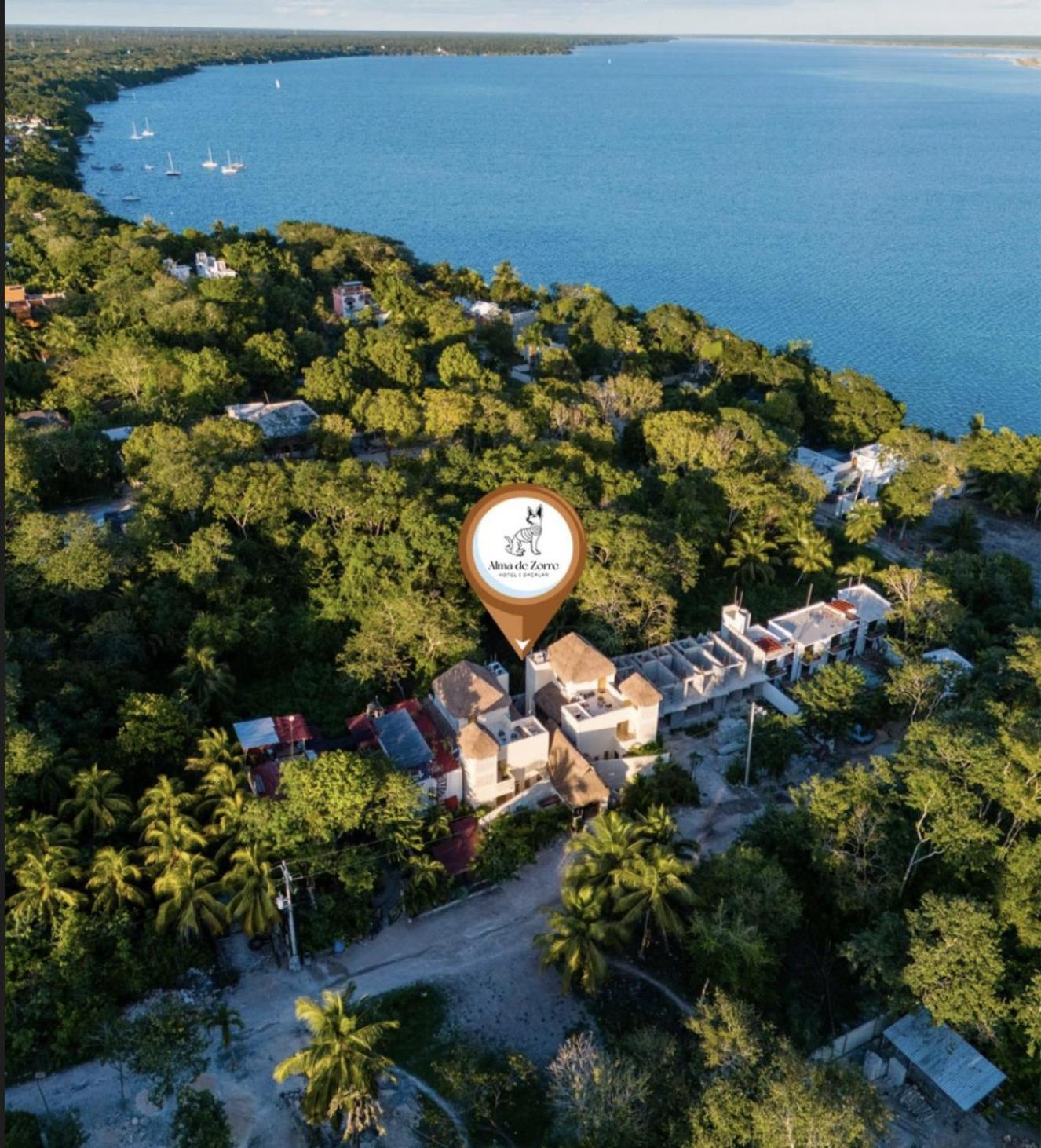 Alma De Zorro Hotel Bacalar Kültér fotó